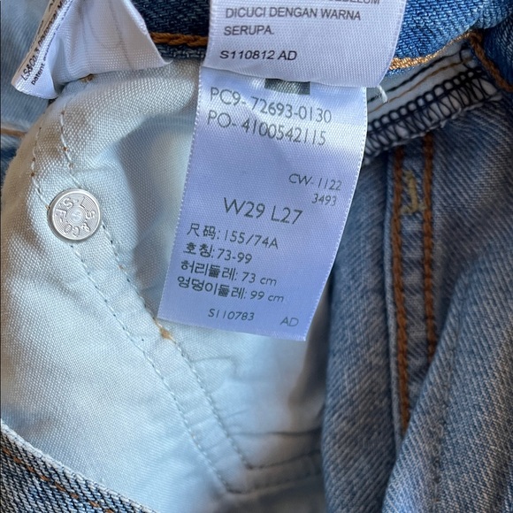 Levi's Premium Ribcage Straight Ankle Women's Jeans Sz 29 - Picture 11 of 14